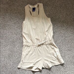 Nike gym vintage romper oatmeal size small 433